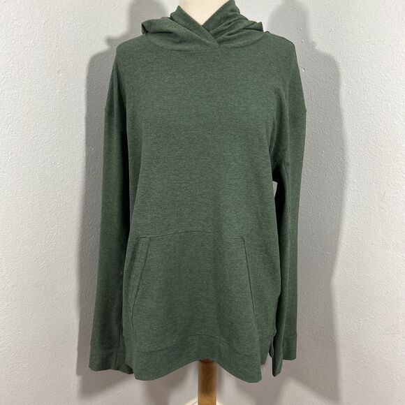 Outdoor Voices Sweatshirt Mens Medium Green CloudKnit‎ Hoodie - Picture 1 of 8